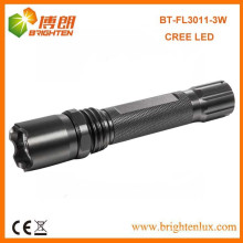 Venta de la fábrica CE RoHS Material de aluminio 180lumen CREE XPE R3 Linterna llevada de gran alcance recargable de la linterna con 1 * 18650 Batería